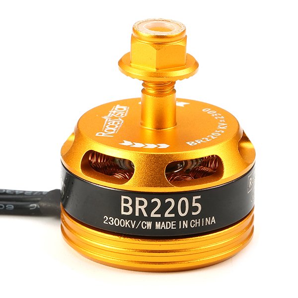 Brushless Motor Racerstar BR2205 Racing Edition Yellow 2300kv 2-4s for RC Drone
