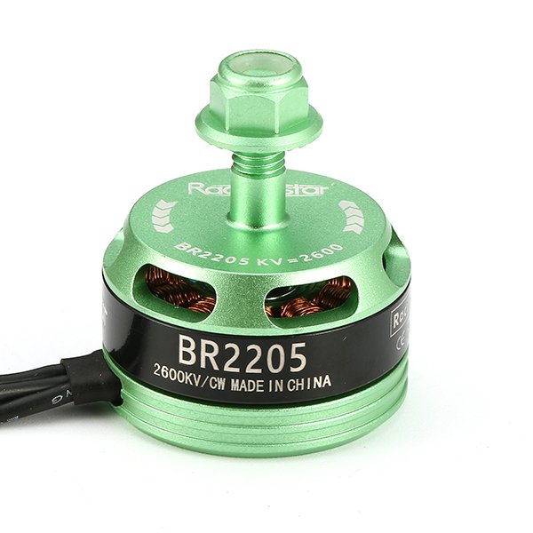 Brushless Motor Racerstar BR2205 Racing Edition Green 2600kv 2-4s for RC Drone