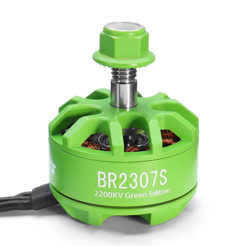 Brushless Motor Racerstar BR2307S Green Edition 2200kv 2-5s for RC Drone
