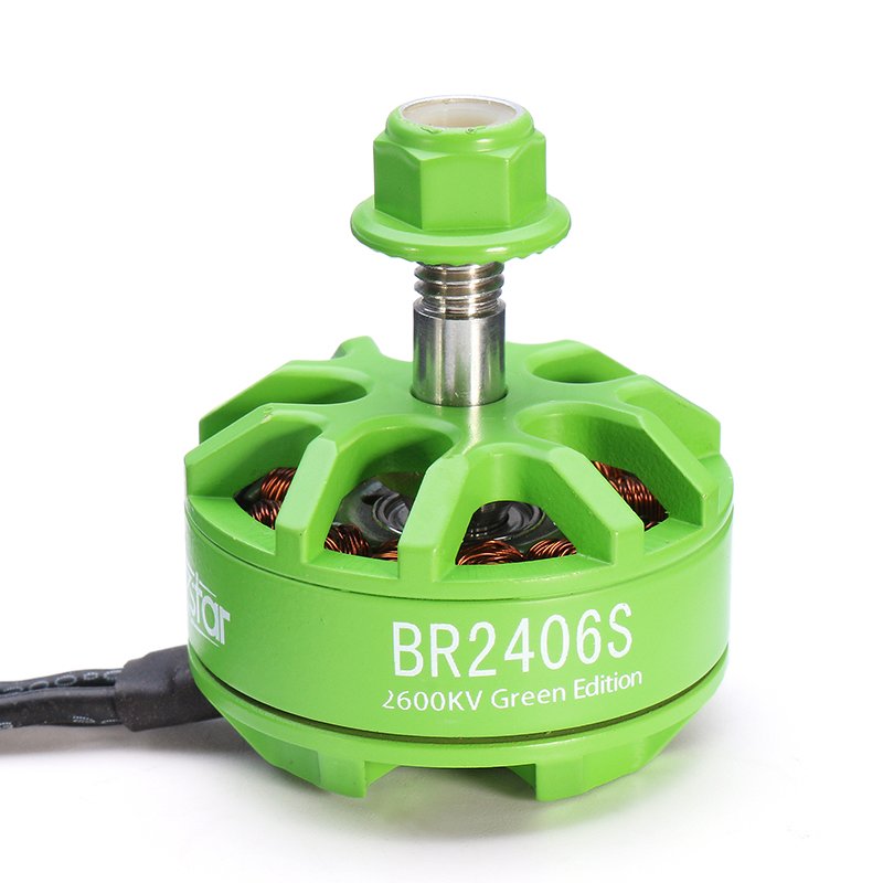 Brushless Motor Racerstar BR2406S Green Edition 2600kv 2-4s for RC Drone
