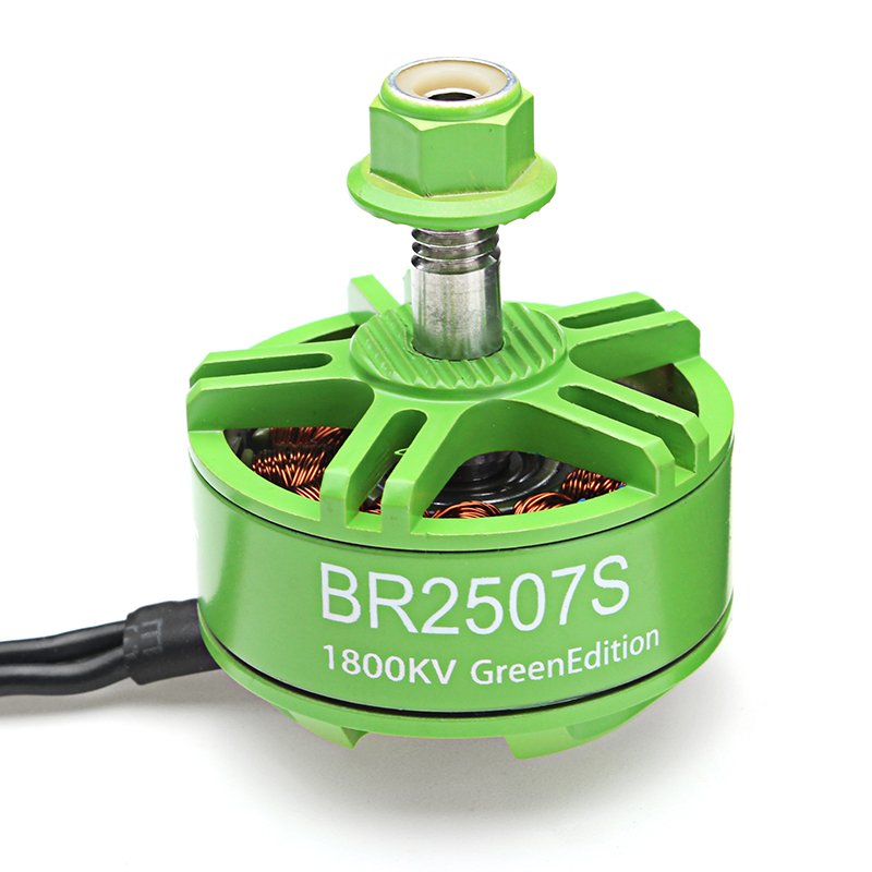 Brushless Motor Racerstar BR2507S Green Edition 1800kv 3-6s for RC Drone
