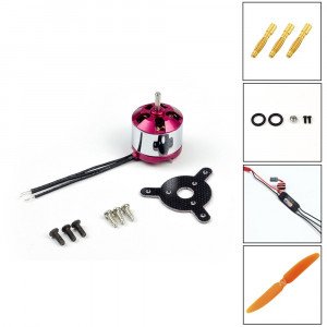 Brushless Motor AEORC MM1408 ADH100 Combo 1850kv 3s for RC Airplane